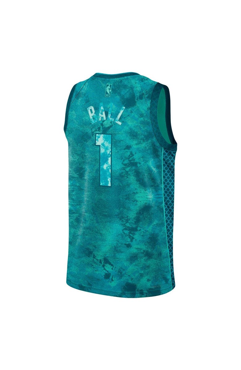 Nike Unisex Jordan Brand LaMelo Ball Teal Charlotte Hornets Select Series Swingman Jersey, Alternate, color, Mint