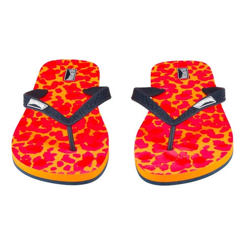 Vilebrequin Women's New Leopard Beach Flip Flops in Abricot 