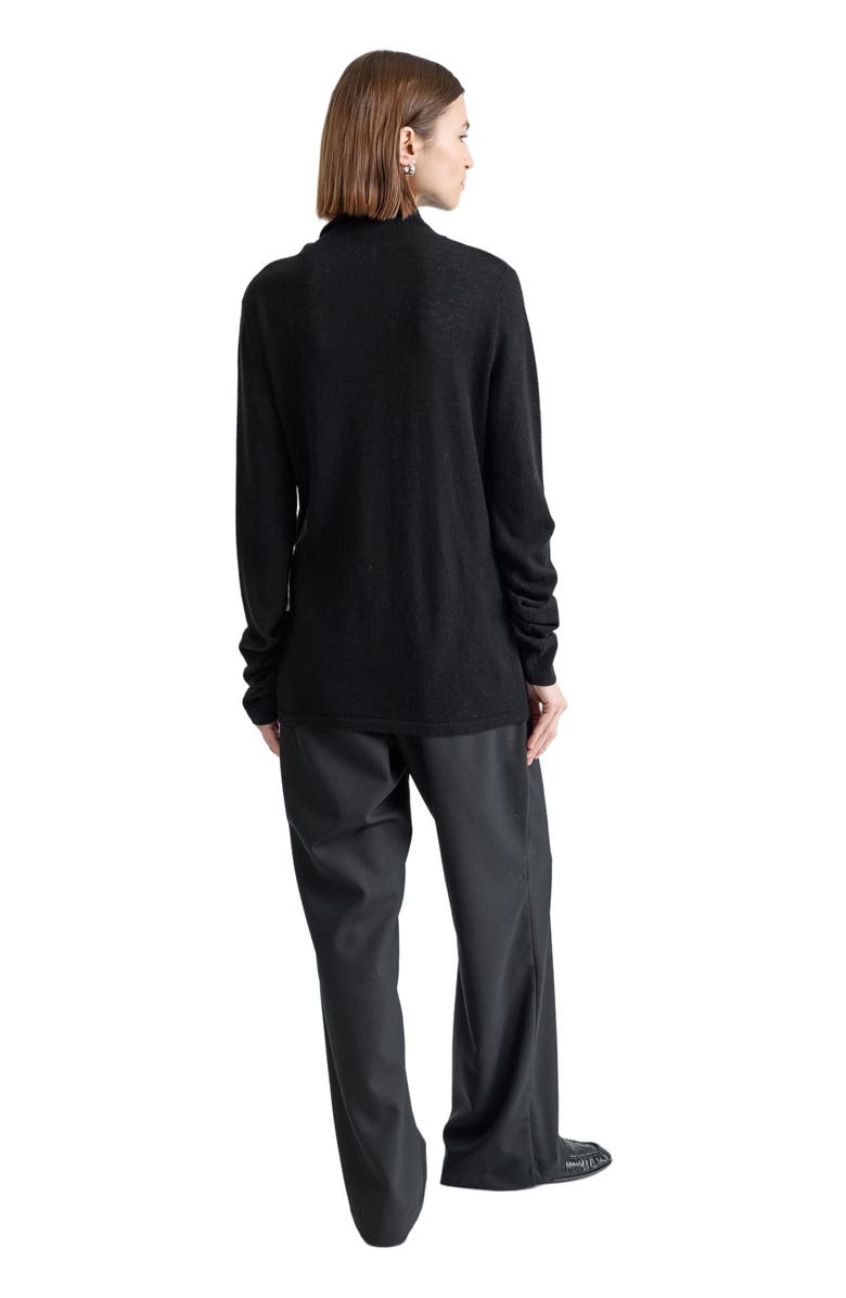 Almina Concept Funnel Wool/Cash Turtleneck, Alternate, color, Black