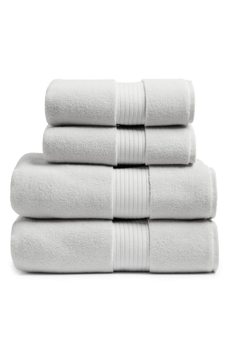 Nordstrom 4-Piece Luxury Bath Towel & Hand Towel Set $136 Value, Main, color, Grey Vapor