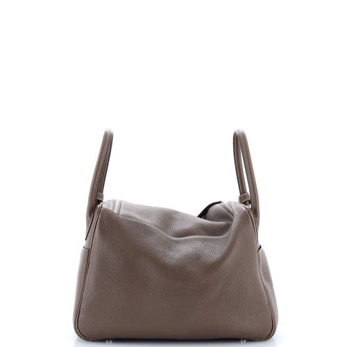 Pre-owned Hermes Hermes Lindy Bag Clemence 30 In Brown