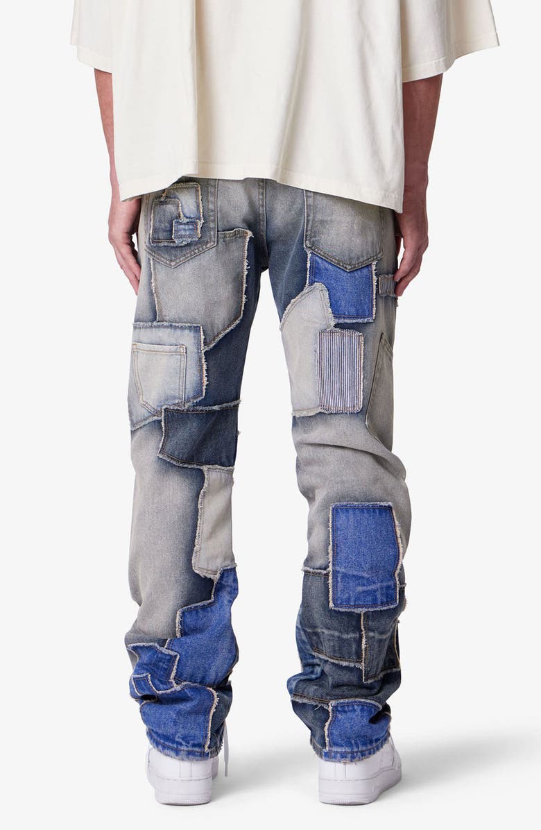 mnml Straight Patchwork Jeans, Alternate, color,