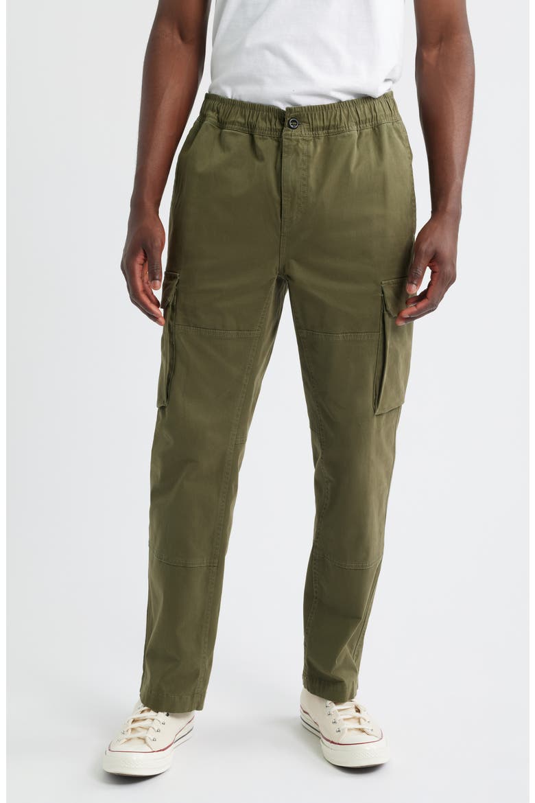 Jaiden Cotton Drawstring Cargo Pants, Main, color, TRUE OLIVE