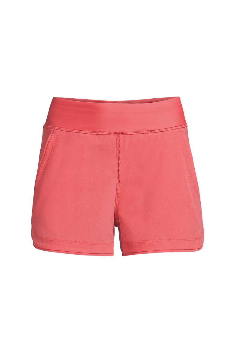 Plus Size SunShade UPF 50 3" Board Shorts with Panty, Alternate, color, Wood Lily