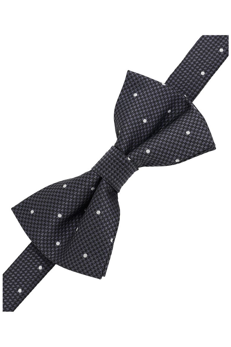 Bow Tie and Lapel Pin Set, Alternate, color, BLK/ GRY