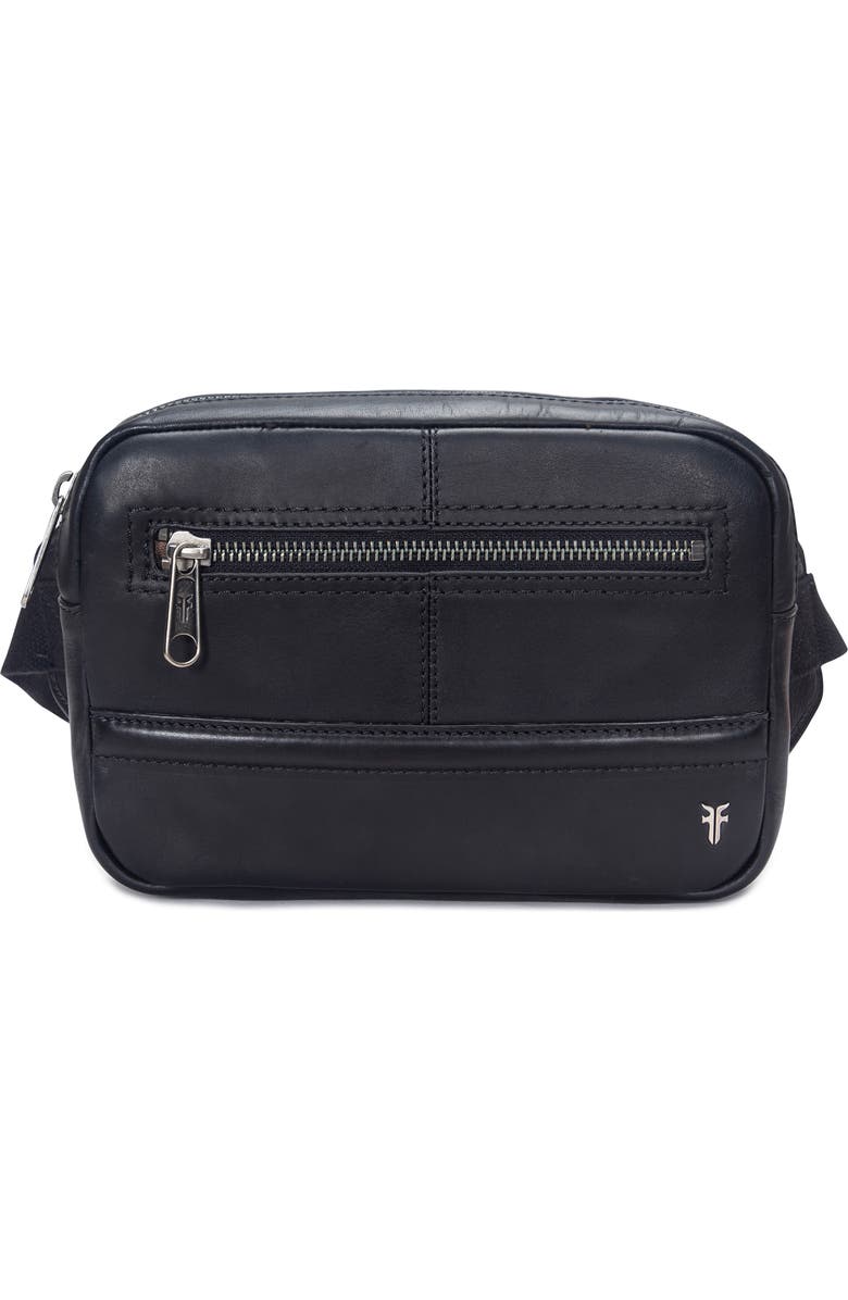 Frye Nash Leather Sling Bag, Main, color, Black