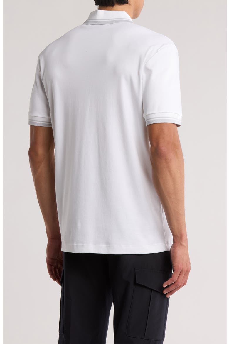 Parlay Tipped Cotton Polo, Alternate, color, WHITE