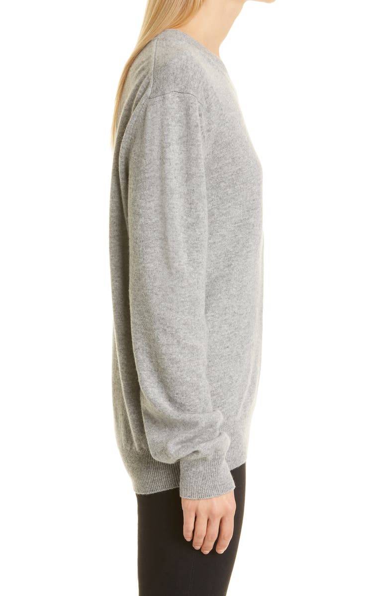 Comme des Garçons PLAY White Heart Wool Sweater, Alternate, color, 