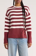 Vigoss Stripe Side Slit Sweater