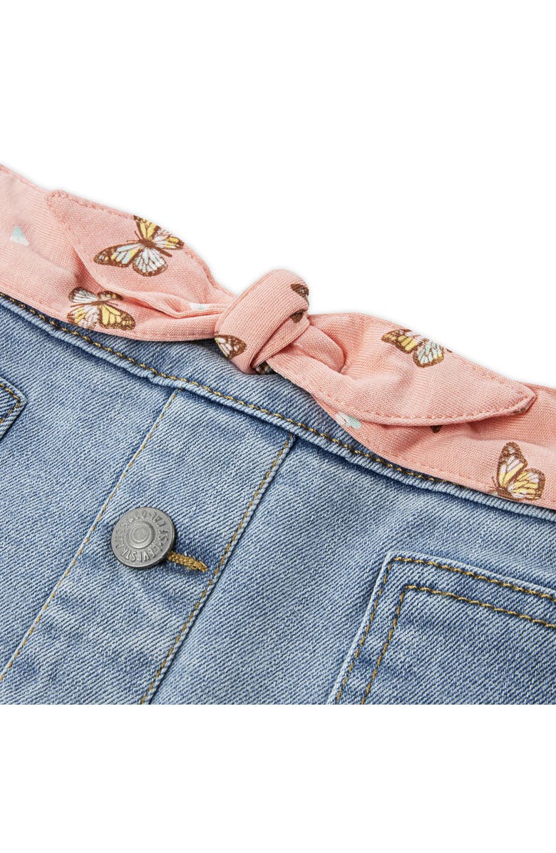 Levi's Kids' Logo Appliqué T-Shirt & Skort Set, Alternate, color, Gardenia