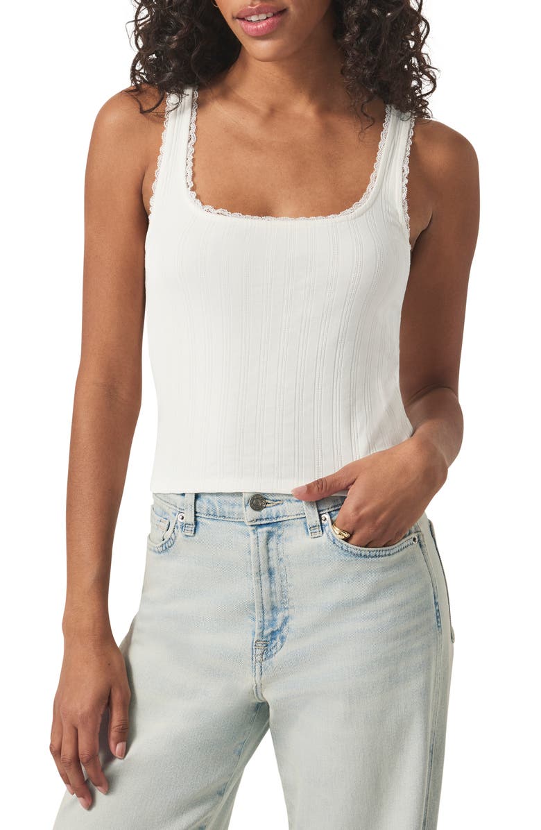 Splendid Pointelle Rib Tank, Main, color, 