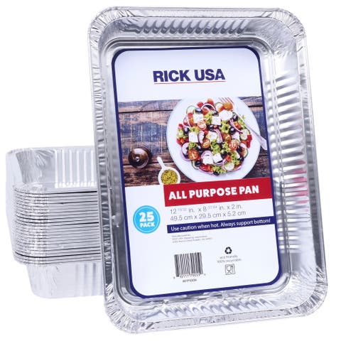 13x9 Inch Aluminum All Purpose Pan, 25 Pack