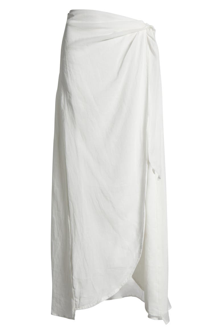 Lia Line Midi Cover-up Wrap Skirt, Alternate, color, IVORY