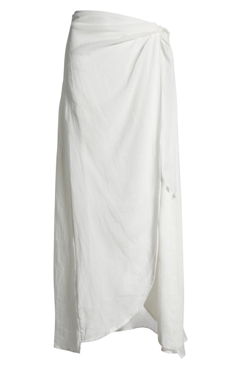 BOAMAR Lia Line Midi Cover-up Wrap Skirt, Alternate, color, Ivory
