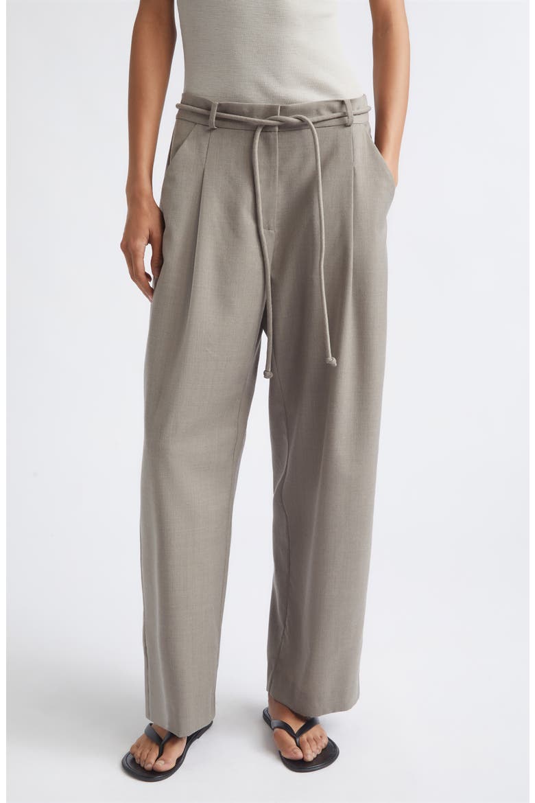 Tailored Barrel Pants, Main, color, LIGHT TAUPE