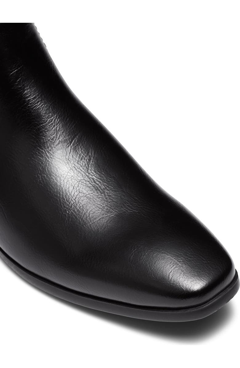 Uncut NEWLANDS almond toe Chelsea dress boot, Alternate, color, Black Pu