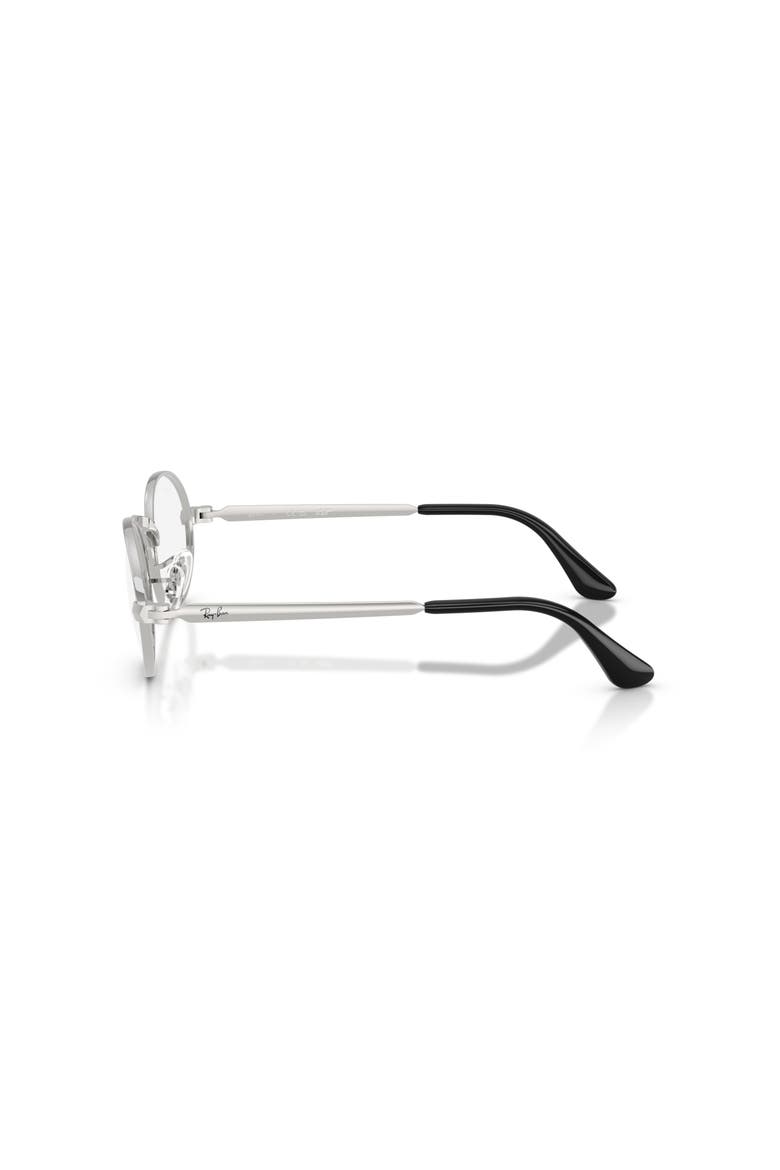 52mm Oval optical glasses, Alternate, color, Silver