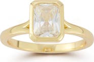 GLAZE JEWELRY Emerald Cut Cubic Zirconia Signet Ring
