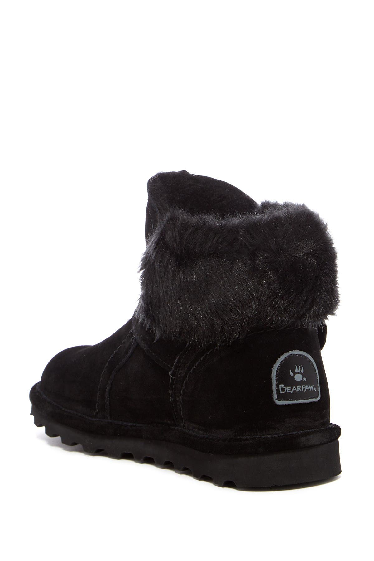 BEARPAW Koko Genuine Shearling Waterproof Boot, Alternate, color, Black Ii