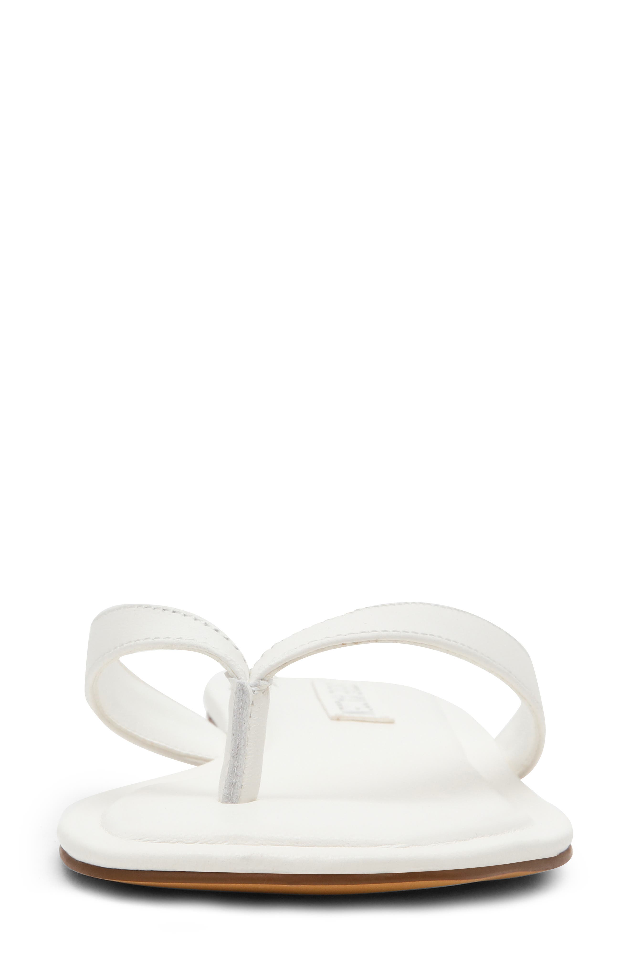 Trella Flip Flop, Alternate, color, WHITE LEATHER