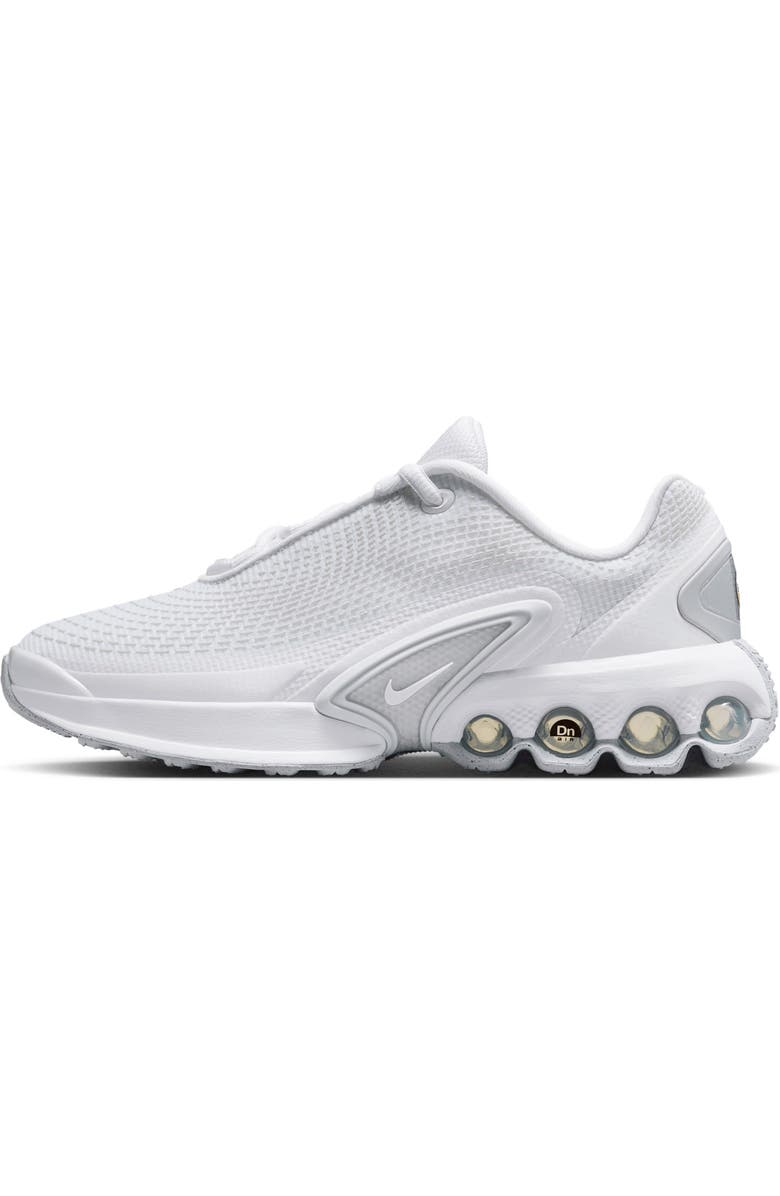 Nike Kids' Air Max DN Sneaker, Alternate, color, White/ Metallic Silver/ White