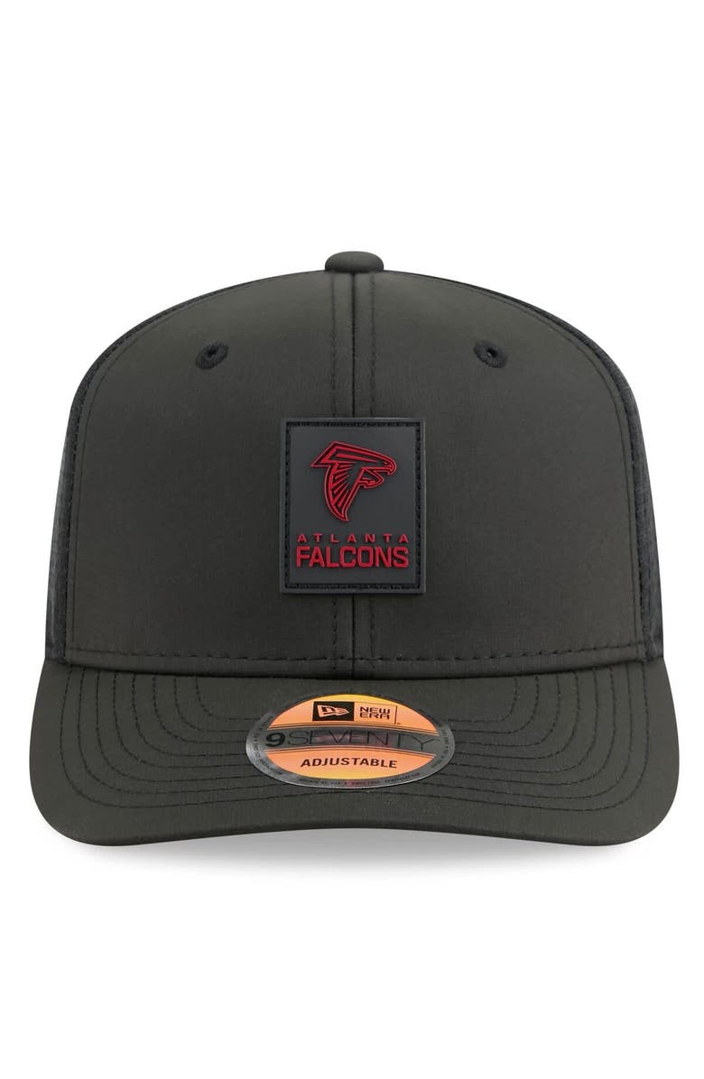 New Era Men's New Era Black Atlanta Falcons 2025 Sideline  9SEVENTY Trucker Adjustable Hat, Alternate, color, Black