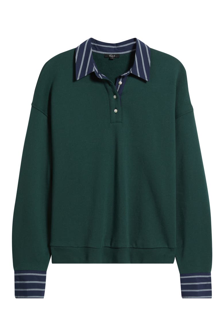 Zavier Cotton Sweatshirt, Alternate, color, FOREST