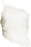 POSSE Darya Brodierie Trim One Shoulder Tie Back Top