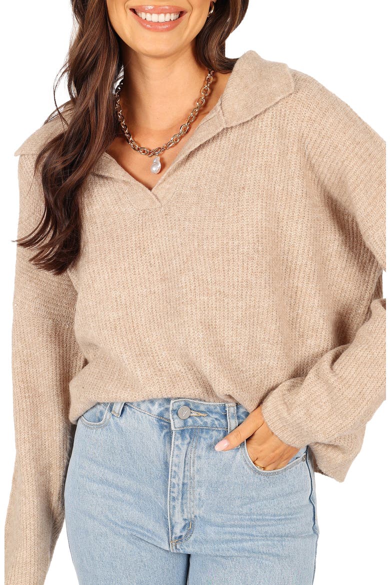 Shay Oversized Sweater, Main, color, BEIGE