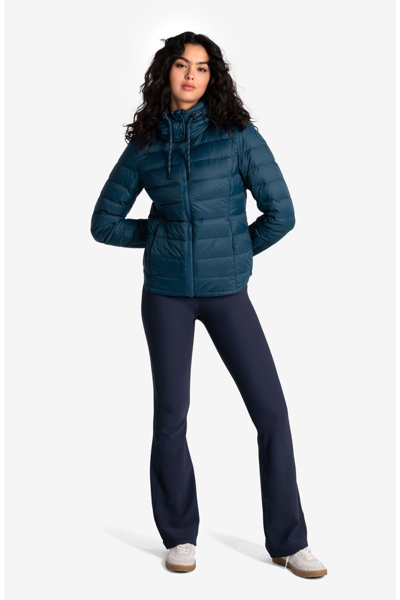 Emeline Water Repellent 550 Fill Power Down Jacket, Alternate, color, FJORD BLUE
