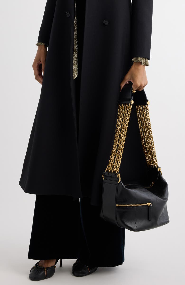 Chloé Camera Multichain Leather Hobo Bag, Alternate, color,