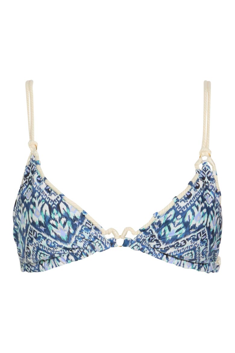 Reversible Triangle Bikini Top, Alternate, color, AQUA SPLASH