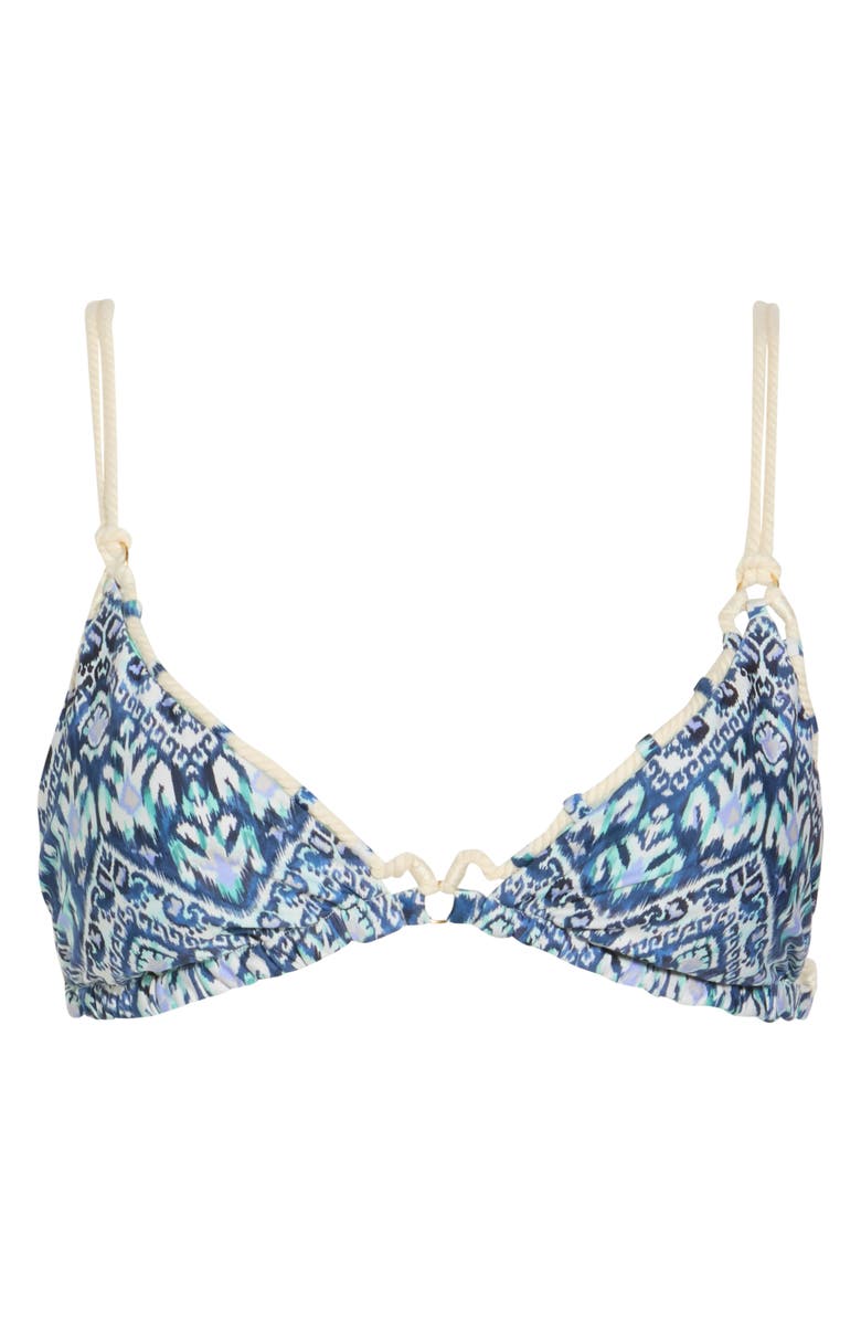 Cosita Linda Reversible Triangle Bikini Top, Main, color, Aqua Splash