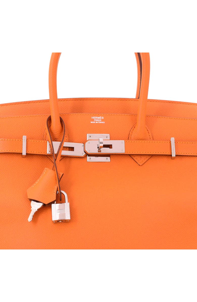 Pre-Owned Hermes Birkin Handbag Orange Epsom with Palladium Hardware 30, Alternate, color, Orange H
