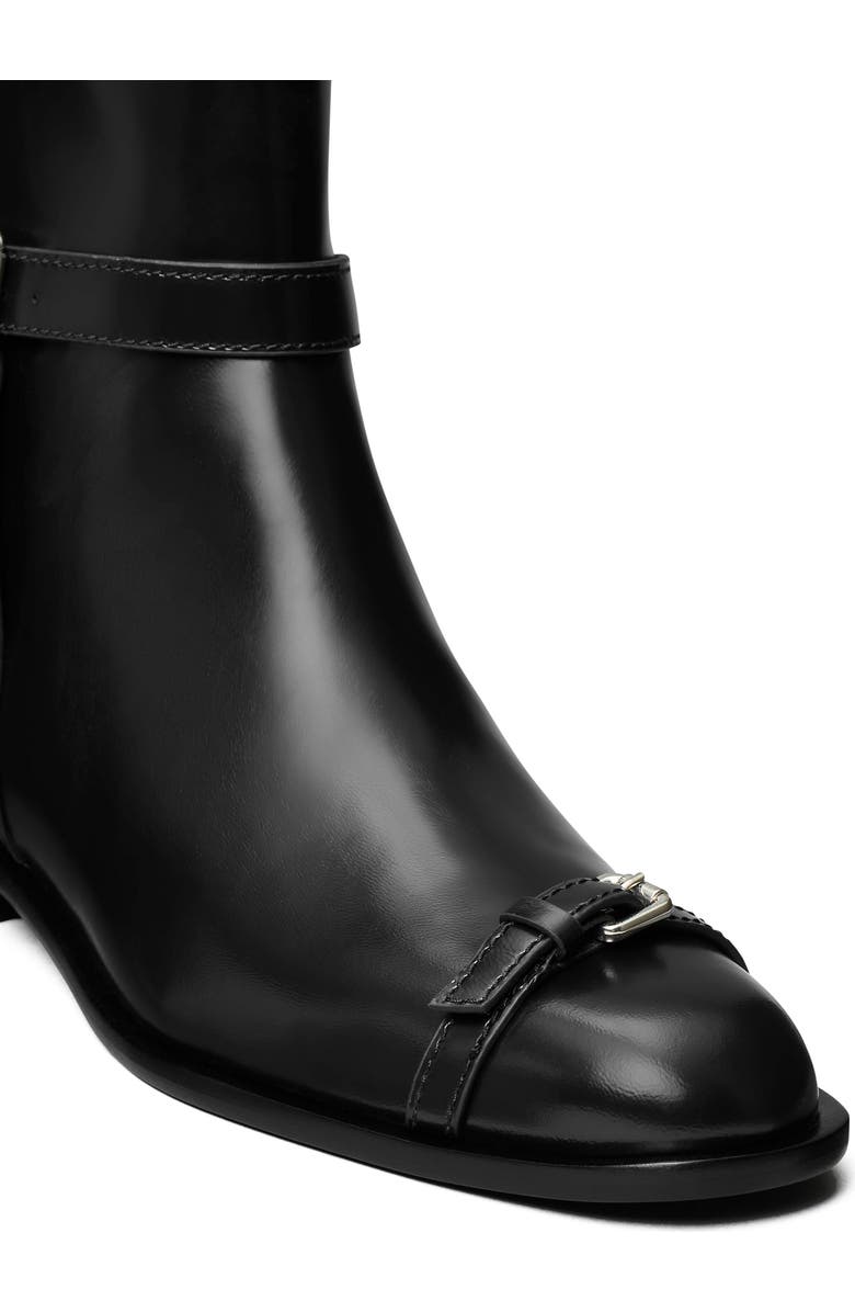 Tory Burch Runway Buckle Bootie, Alternate, color, Perfect Black