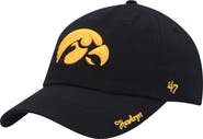 '47 Women's '47 Black Iowa Hawkeyes Miata Clean Up Logo Adjustable Hat
