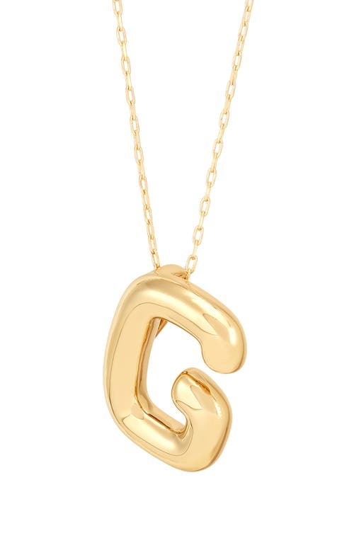 Frankie & Zoe Initial 'm' Pendant Necklace In Gold