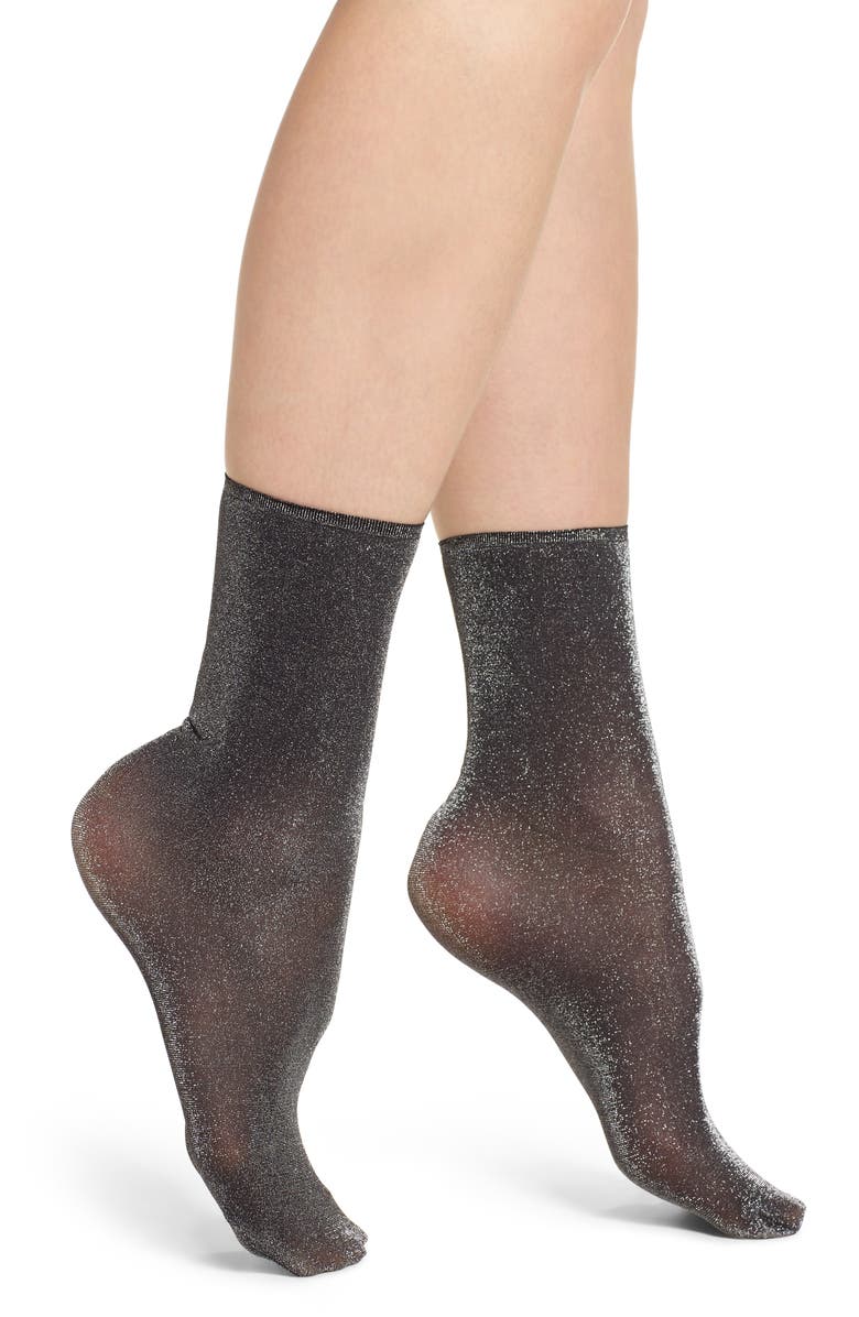 Oroblu Calzino Diamonds Crew Socks, Main, color, 
