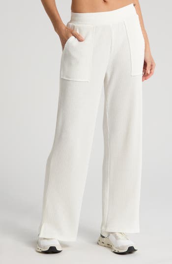 【oan】Waffle Wide Pants Z by Zella Reset Waffle Wide Leg Pants | Nordstromrack