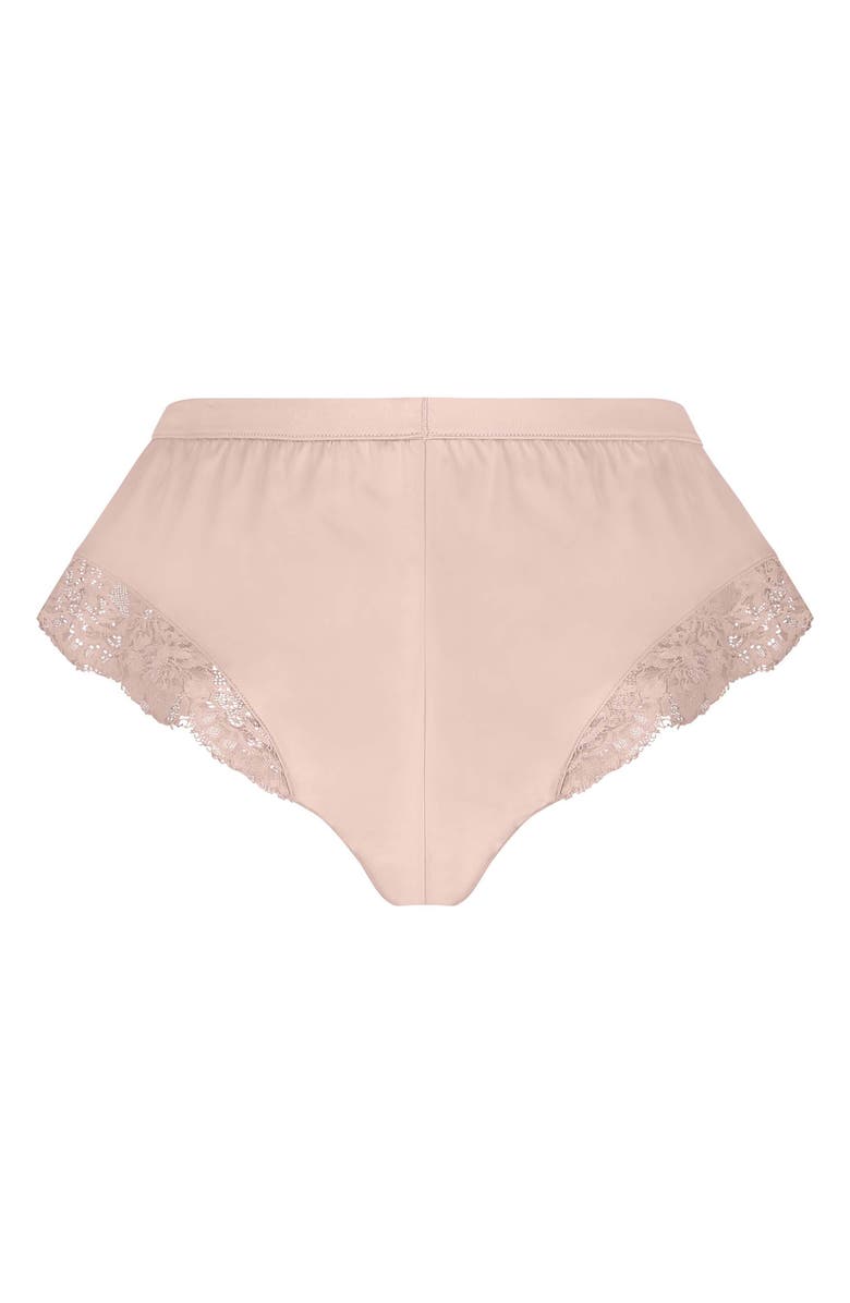 Hunkemöller Valerie Lace Trim Satin Tap Pants, Alternate, color,
