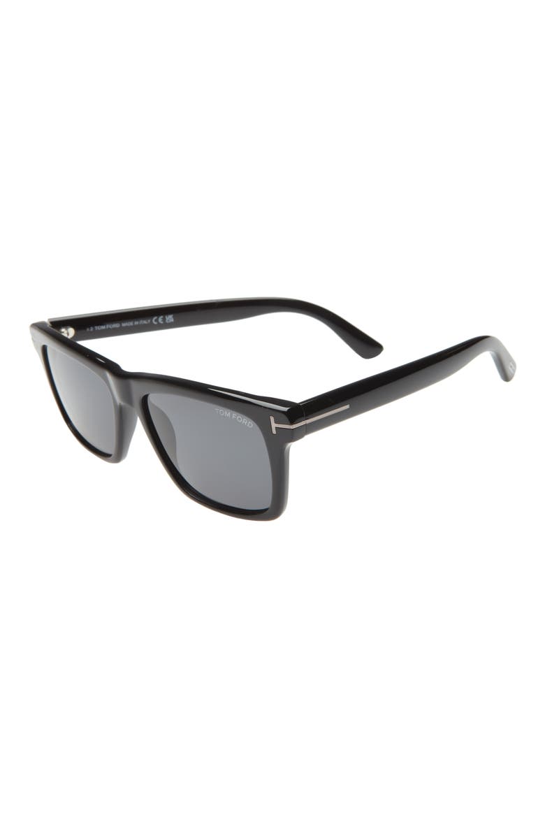 Buckley-02 56mm Square Sunglasses, Alternate, color, SBLK/ SMK