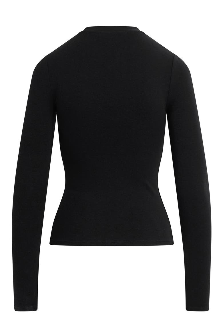 The Heritage Long Sleeve Tee, Alternate, color, BLACK