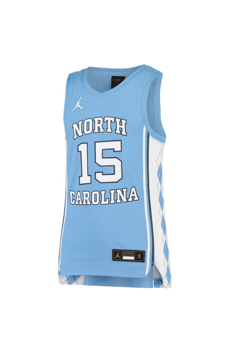 Jordan Brand Youth Jordan Brand Vince Carter Carolina Blue North Carolina Tar Heels Team Replica Basketball Jersey, Alternate, color, 
