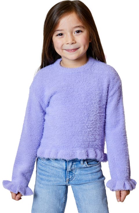 Kids' Ruffle Trim Sweater (Toddler & Little Kid)