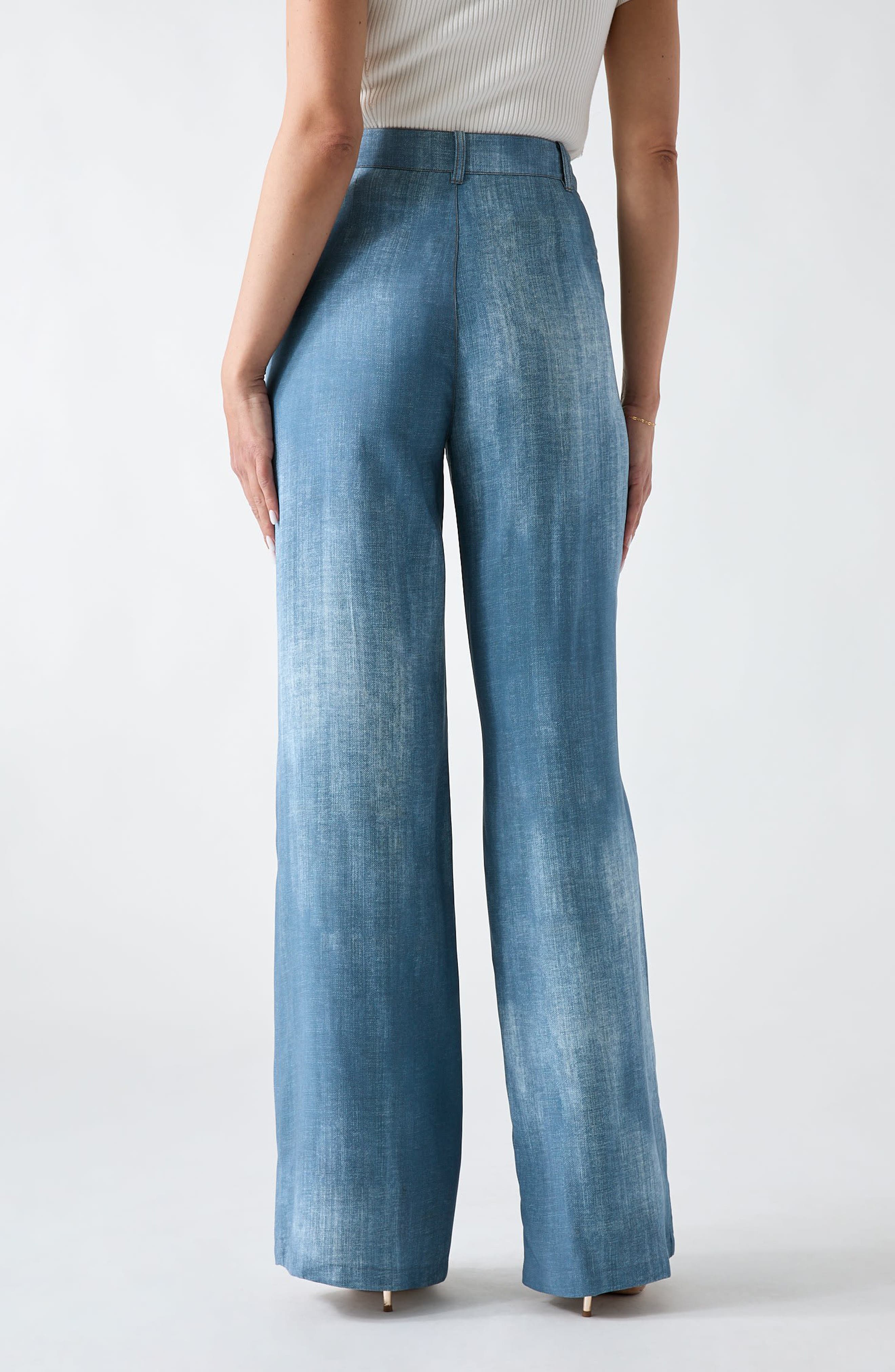 Jen Denim Effect Pants - image 2