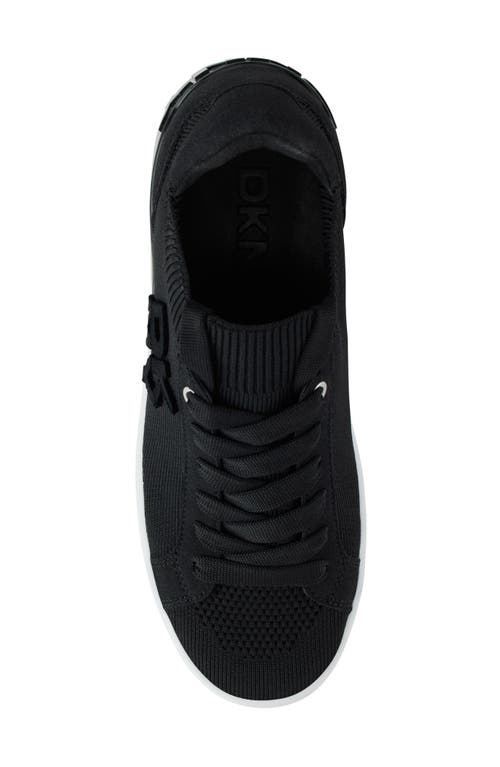 Dkny Celisha Wedge Sneaker In Black