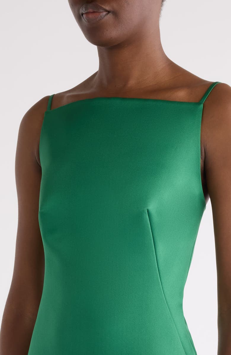 Givenchy Silk Satin Sheath Minidress, Alternate, color, Emerald Green