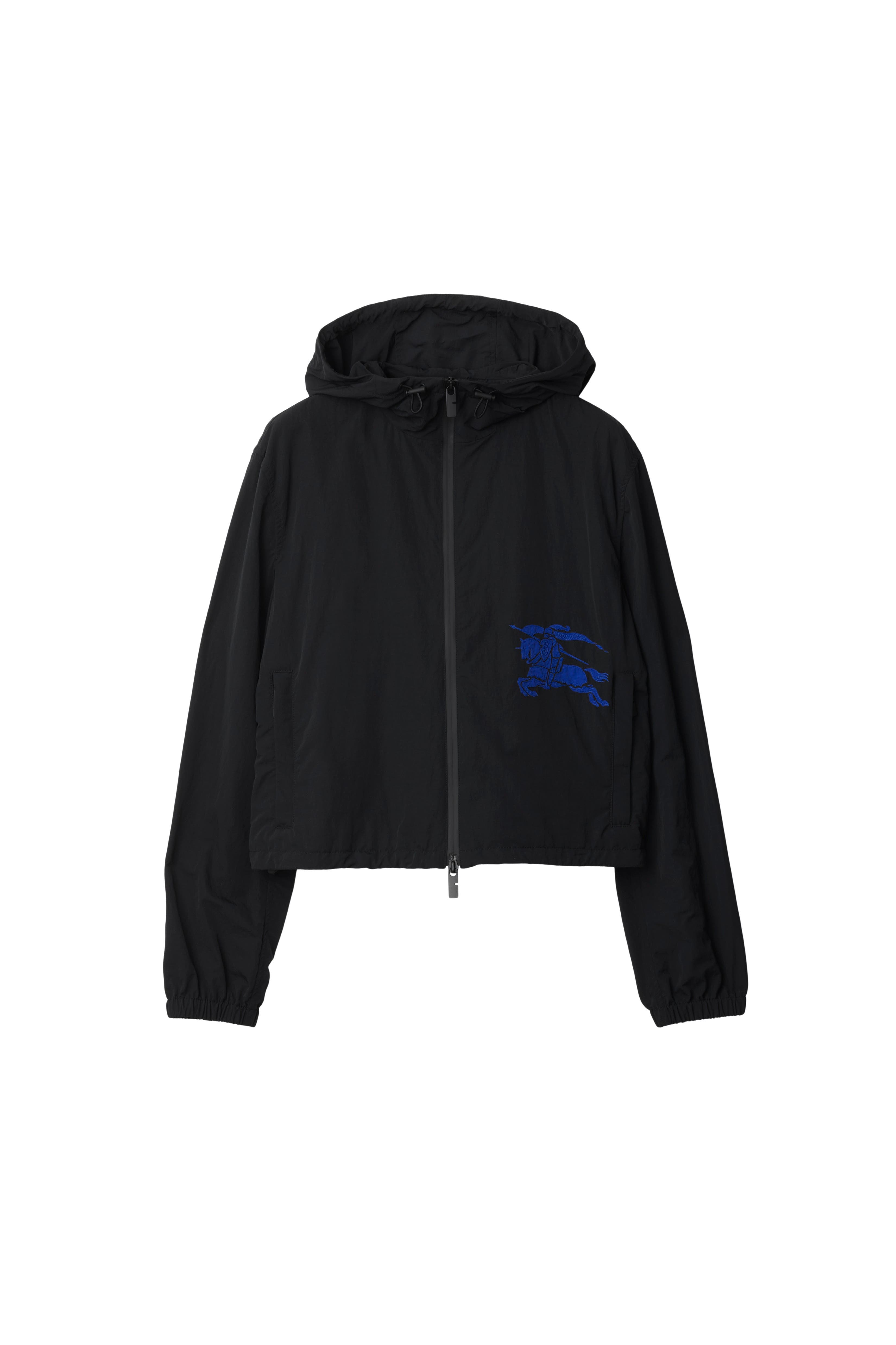 Cropped Nylon Hooded Jacket - image 2