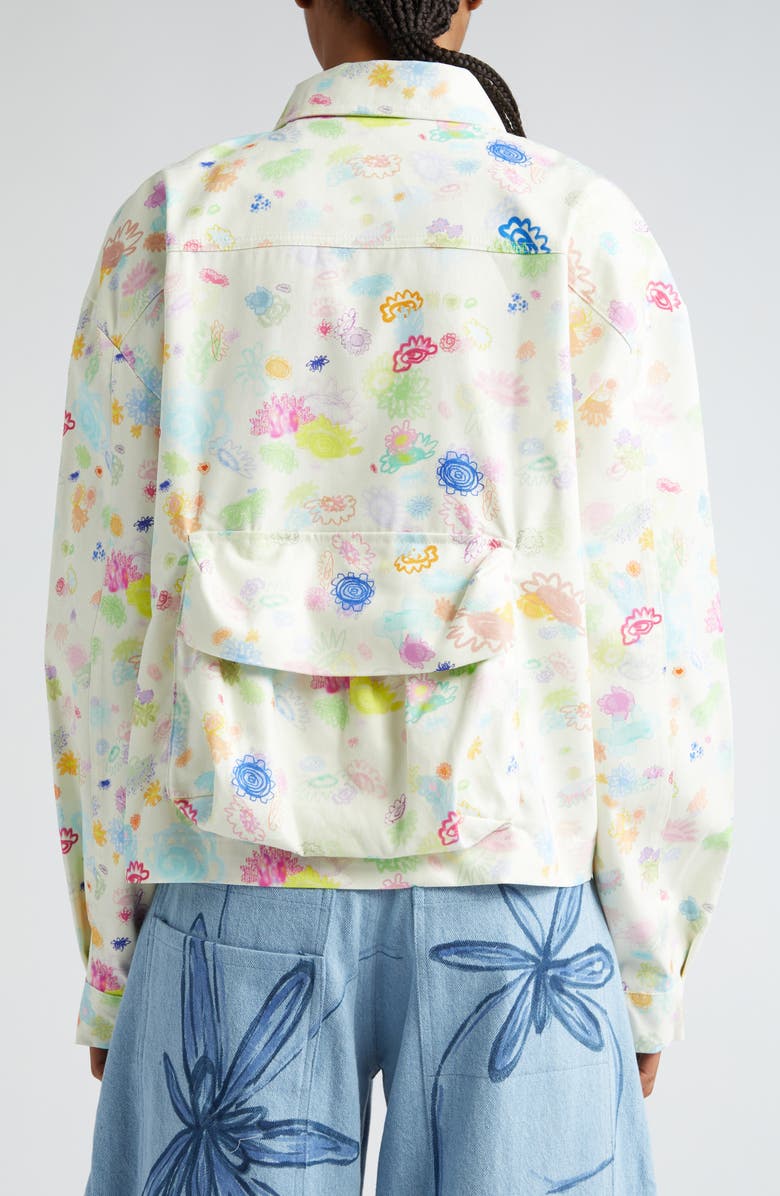 Collina Strada Nash Bloom Doodle Twill Jacket, Alternate, color, 