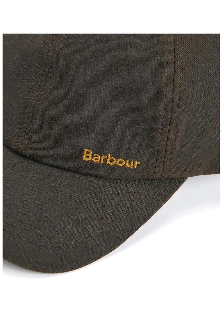 Belsay Waxed Cotton Sports Cap, Alternate, color, OLIVE